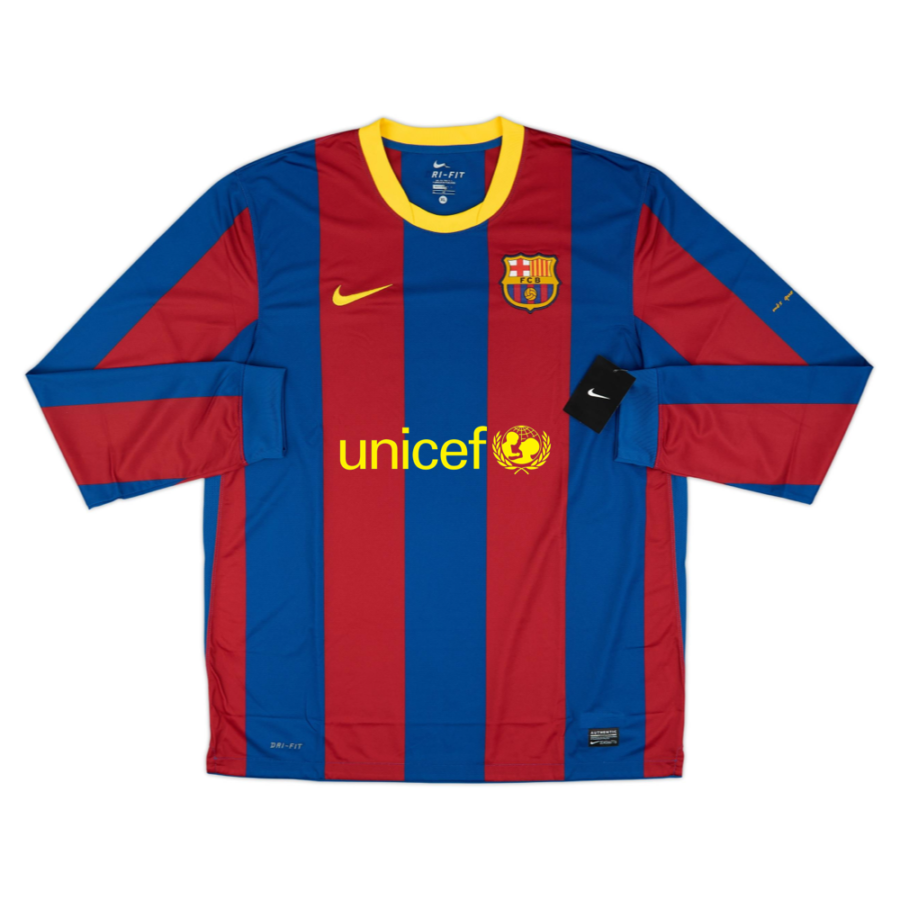2010-11 FC Barcelona Local Manga Larga