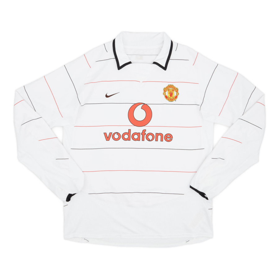 2003-05 Manchester United FC Visitante Manga Larga