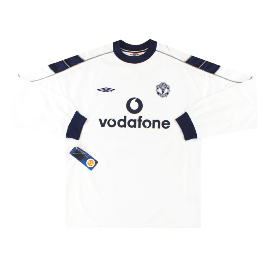 2000-01 Manchester United FC Visitante Manga Larga