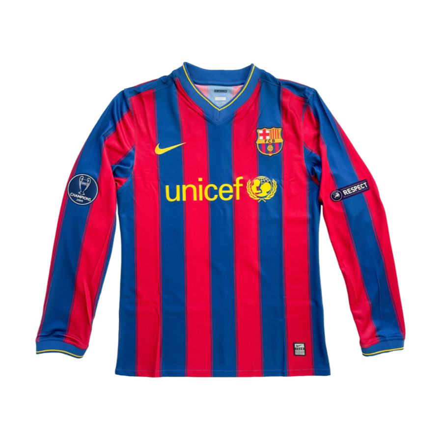 2009-10 FC Barcelona Local Manga Larga