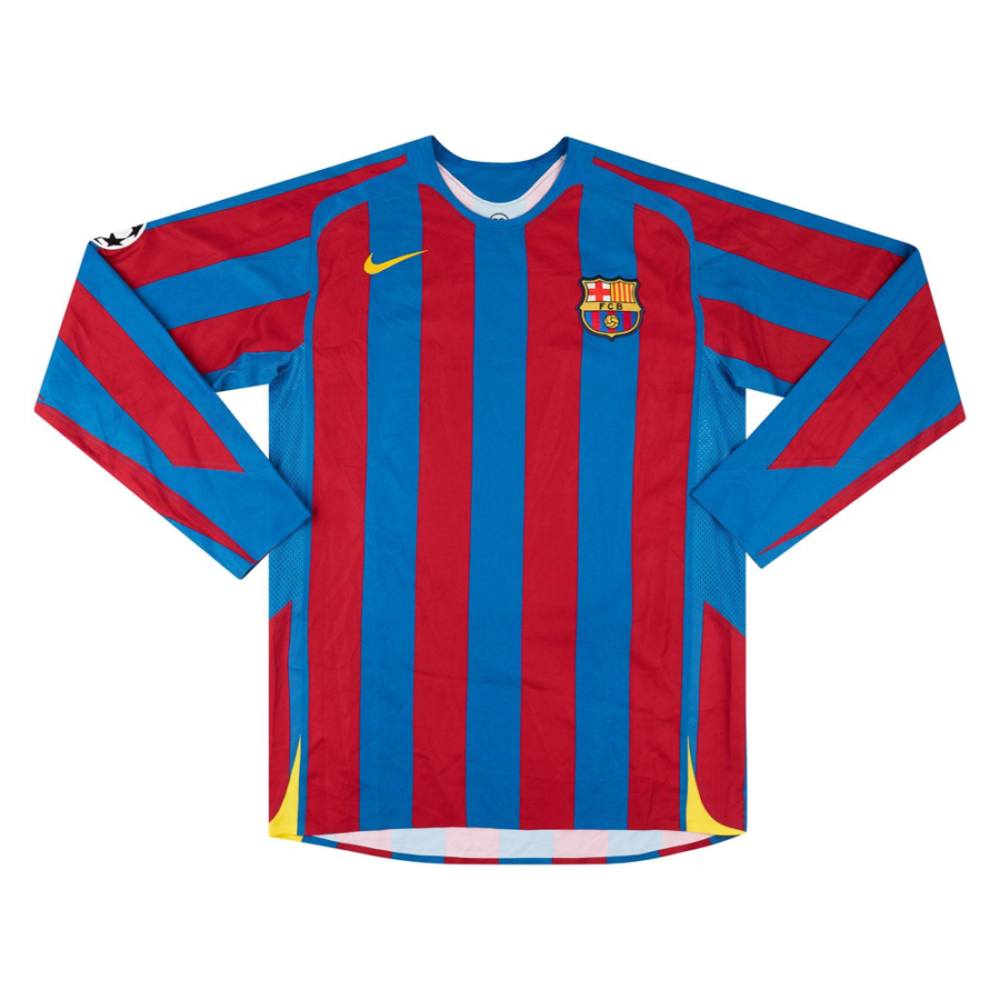 2005-06 FC Barcelona Local Manga Larga