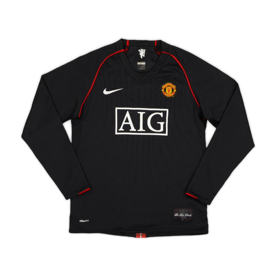 2007-08 Manchester United FC Visitante Manga Larga